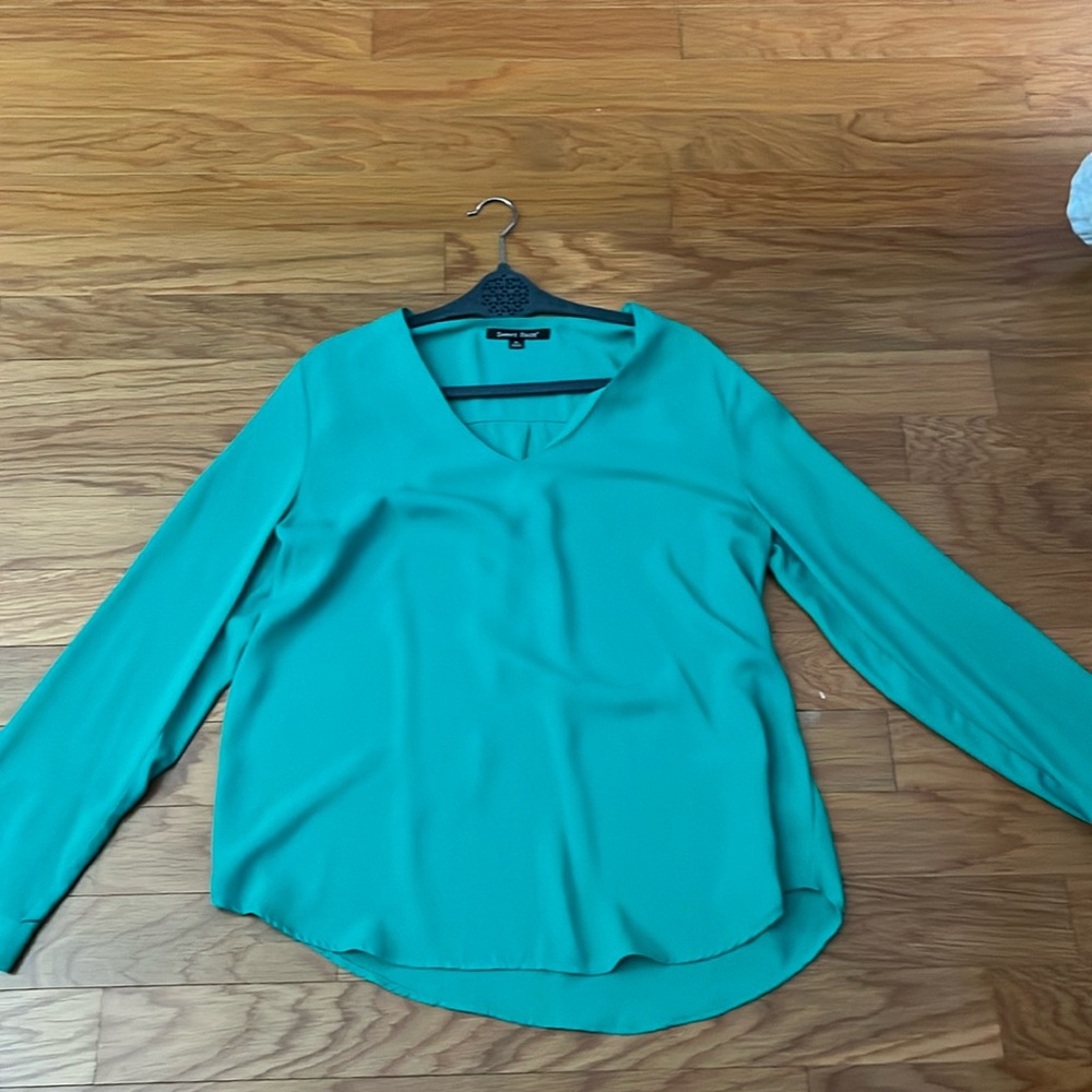 Sweet Rain | Women’s Top | blouse | Size :XL | Green/ blue |